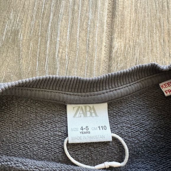 Girls Zara animal print sweatshirt 4-5 - Picture 3 of 3